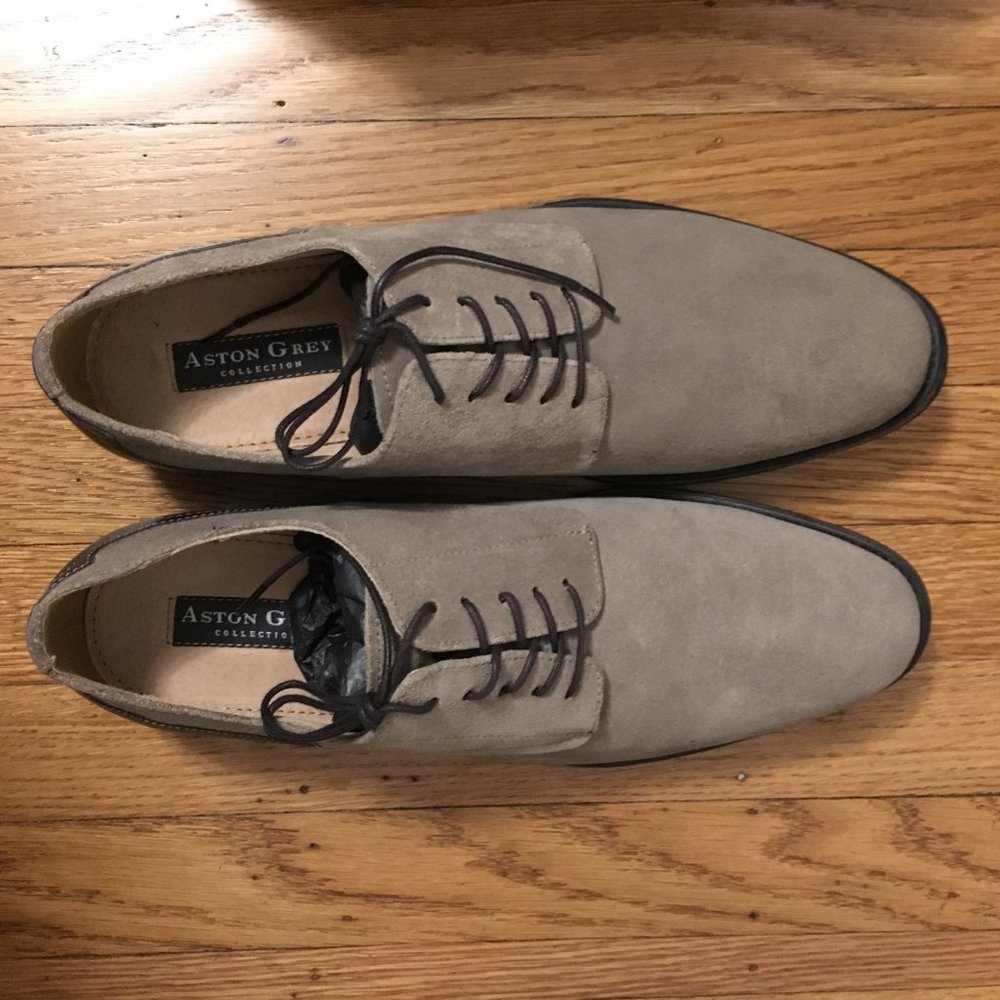 Aston Grey Whitley Oxford Dress Shoes